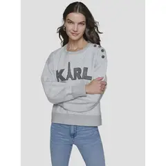 KARL LAGERFELD - Polerón con logo de Karl y Torre Eiffel