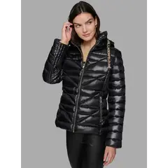 KARL LAGERFELD - Chaqueta ligera acolchada con gorro ajustable