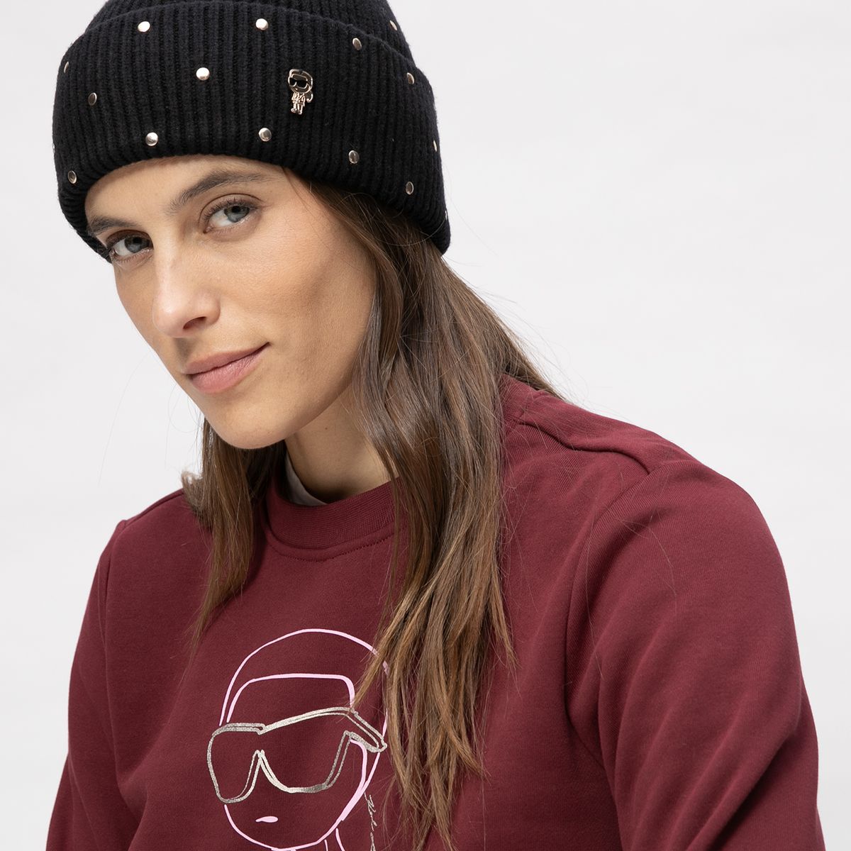 KARL LAGERFELD - Gorro K / Seasonal Ikon Beanie