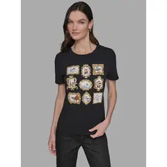 KARL LAGERFELD - Polera con estampado gráfico de frames de Karl