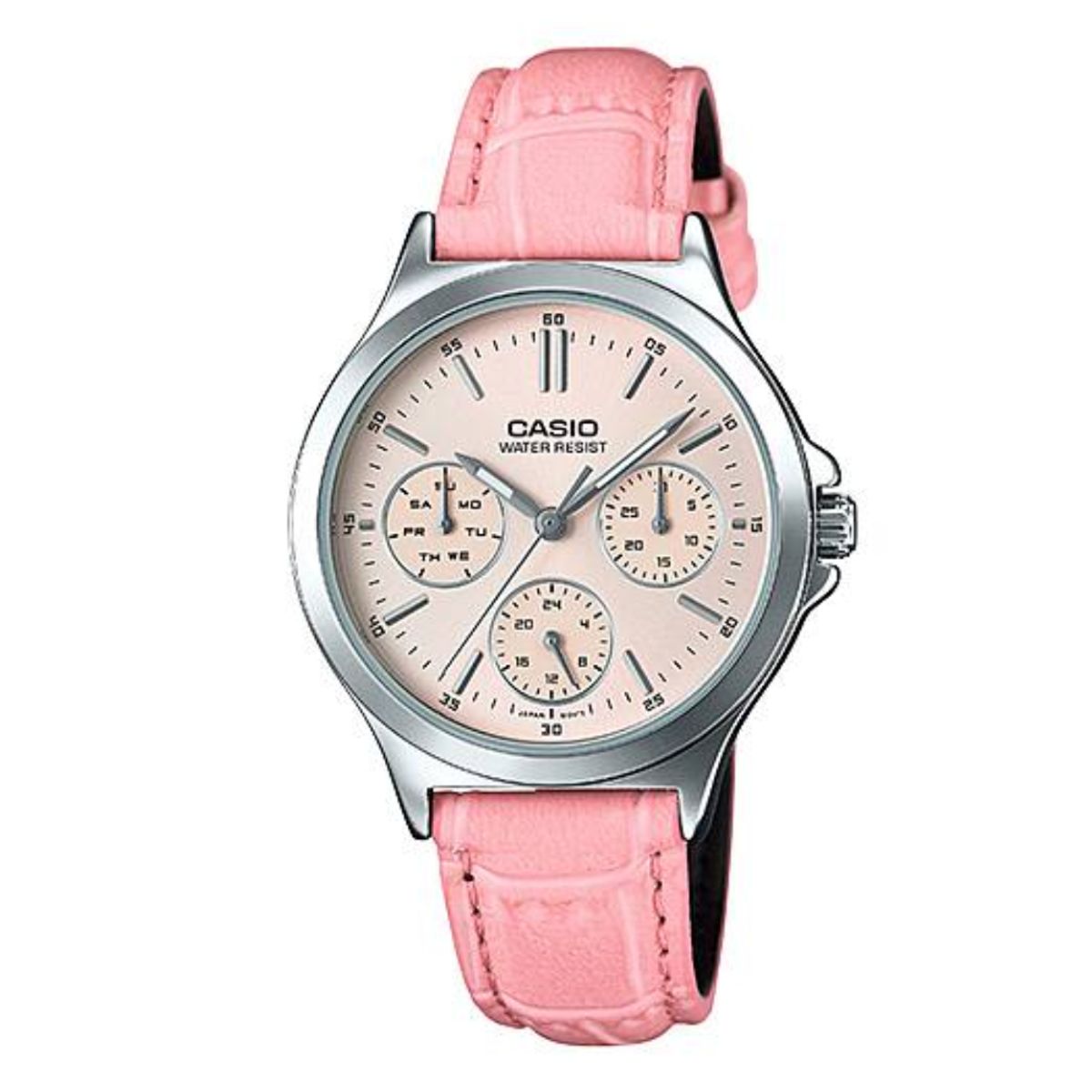 CASIO - RELOJ CASIO LTP-V300L-4AUDF PLATEADO ROSADO MUJER