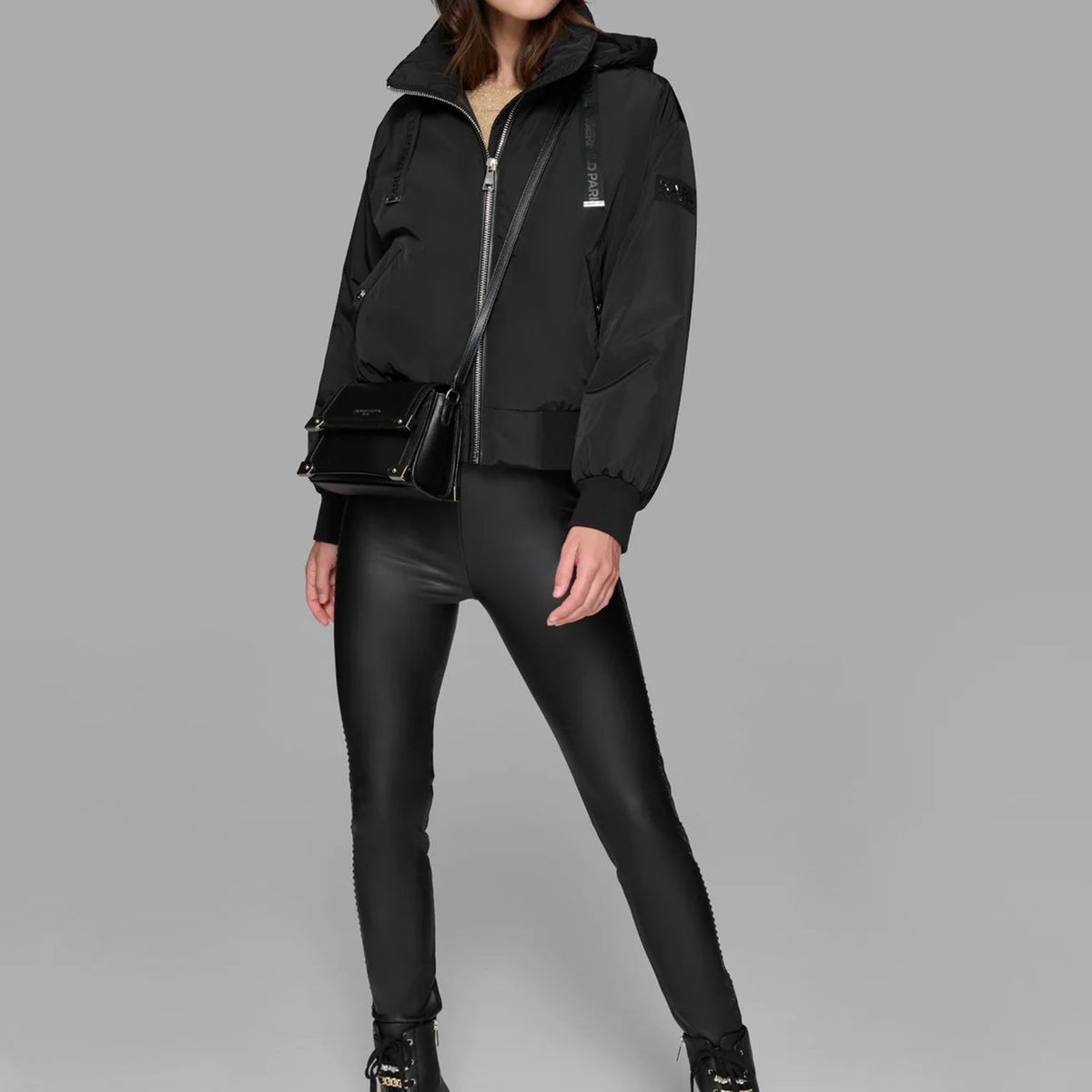KARL LAGERFELD - Chaqueta tipo bomber con cierre de cremallera