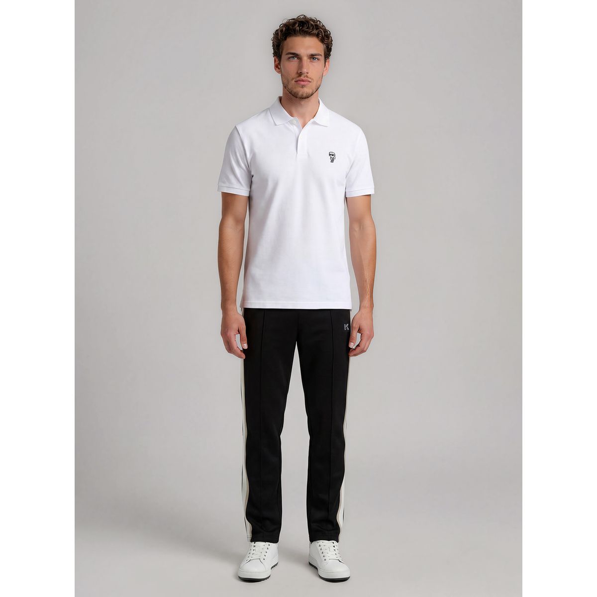 KARL LAGERFELD - Pantalón deportivo con franjas laterales