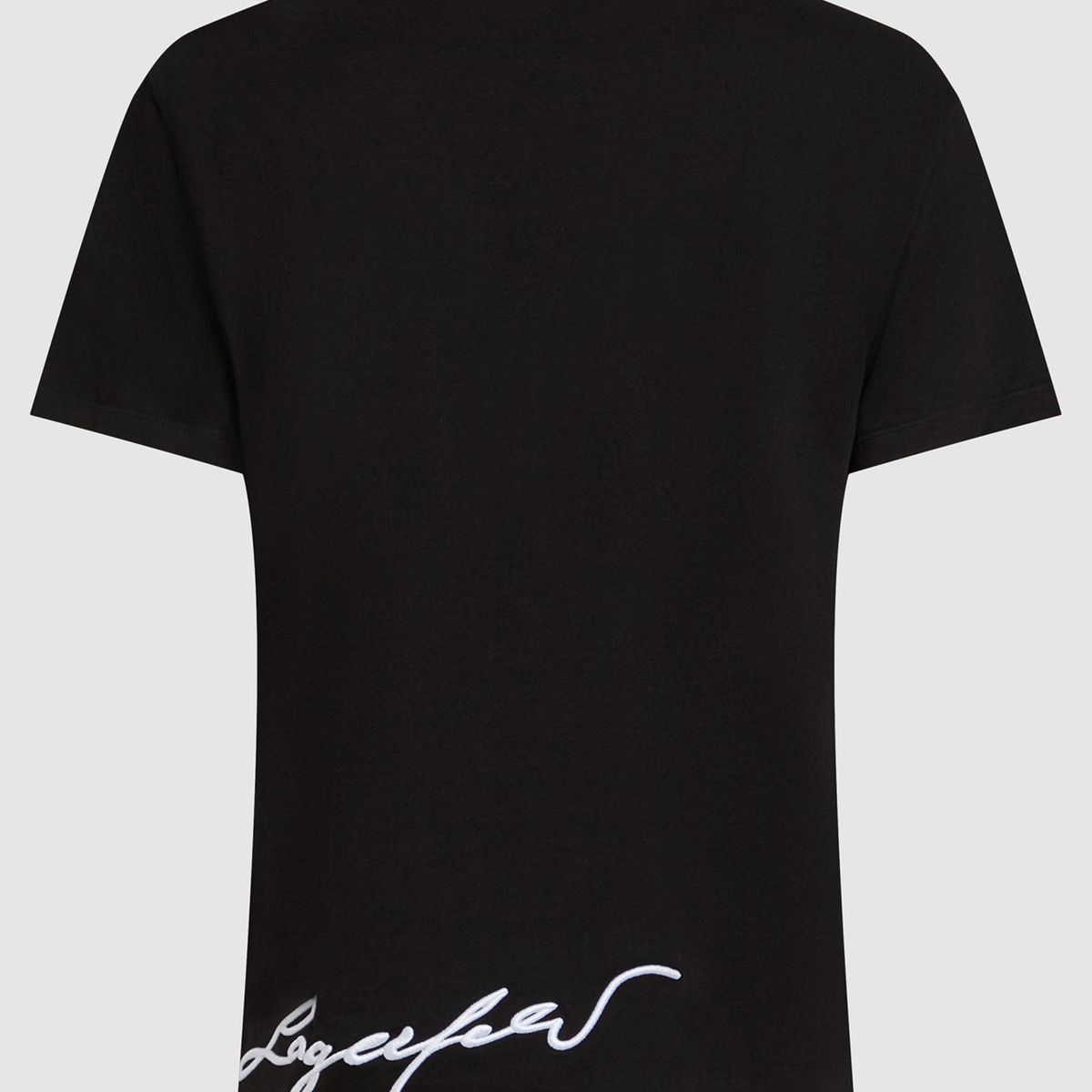 KARL LAGERFELD - Polera con firma de Karl bordada