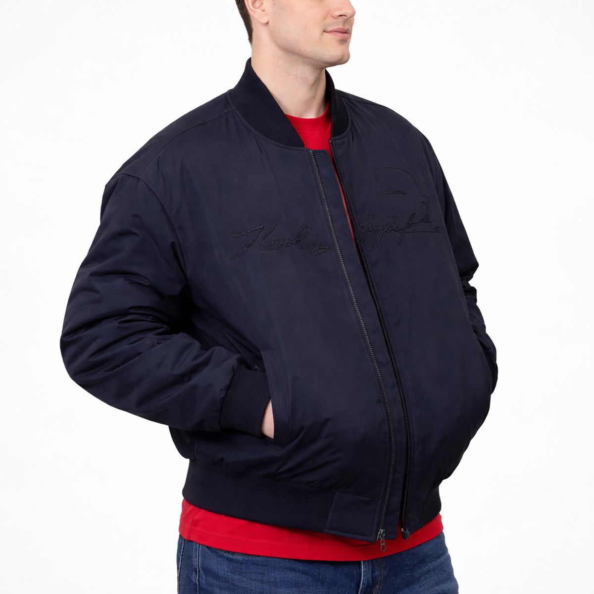 KARL LAGERFELD - Chaqueta bomber cameo