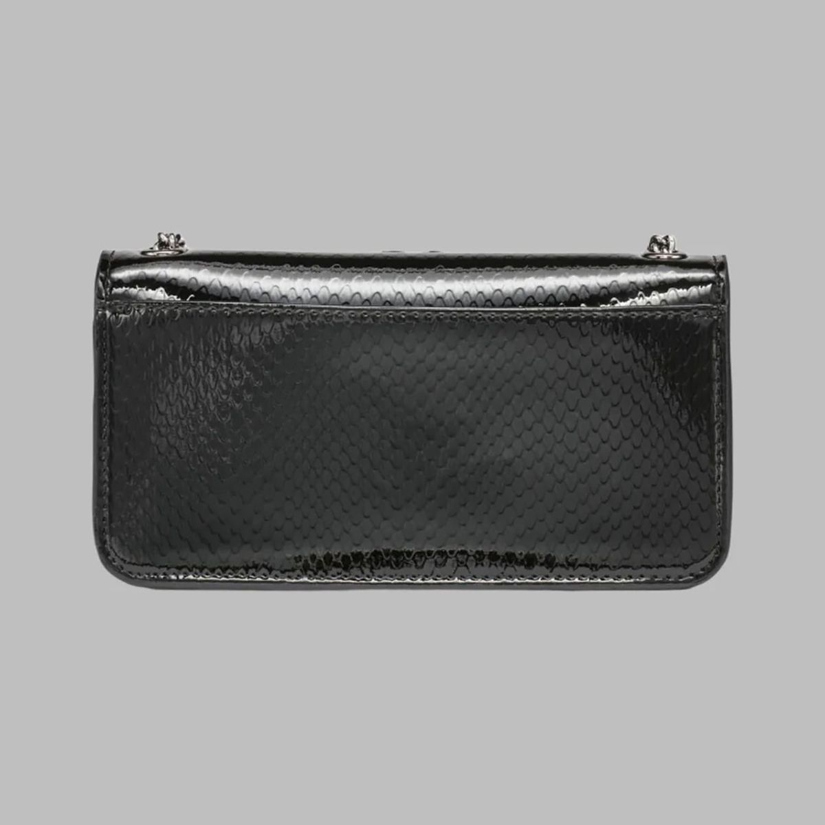 KARL LAGERFELD - Cartera de hombro con logo bordado y cadena metálica