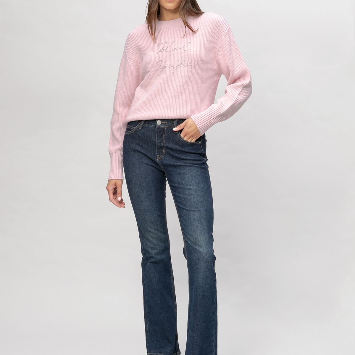 KARL LAGERFELD - Sweater de cuello redondo