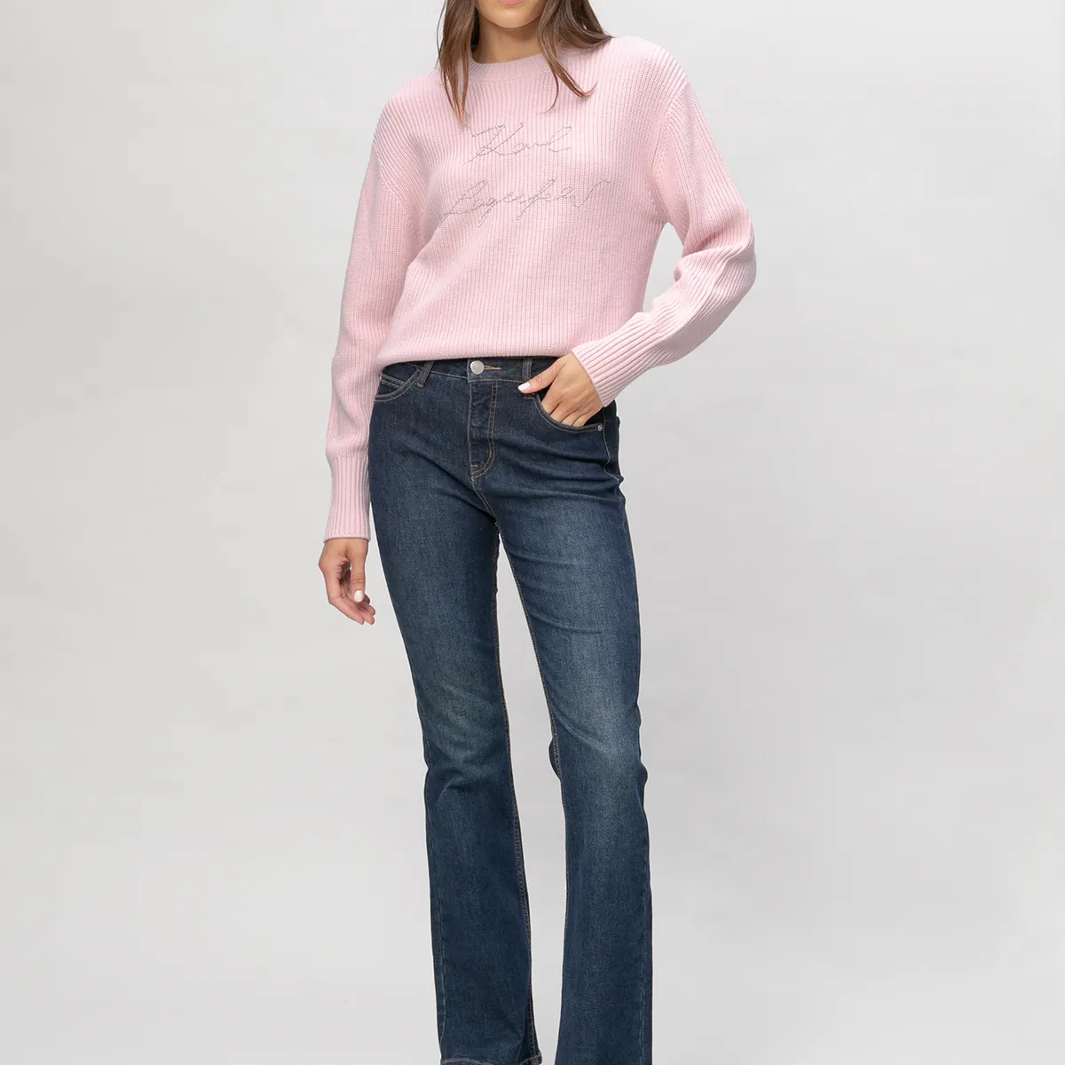KARL LAGERFELD - Sweater de cuello redondo