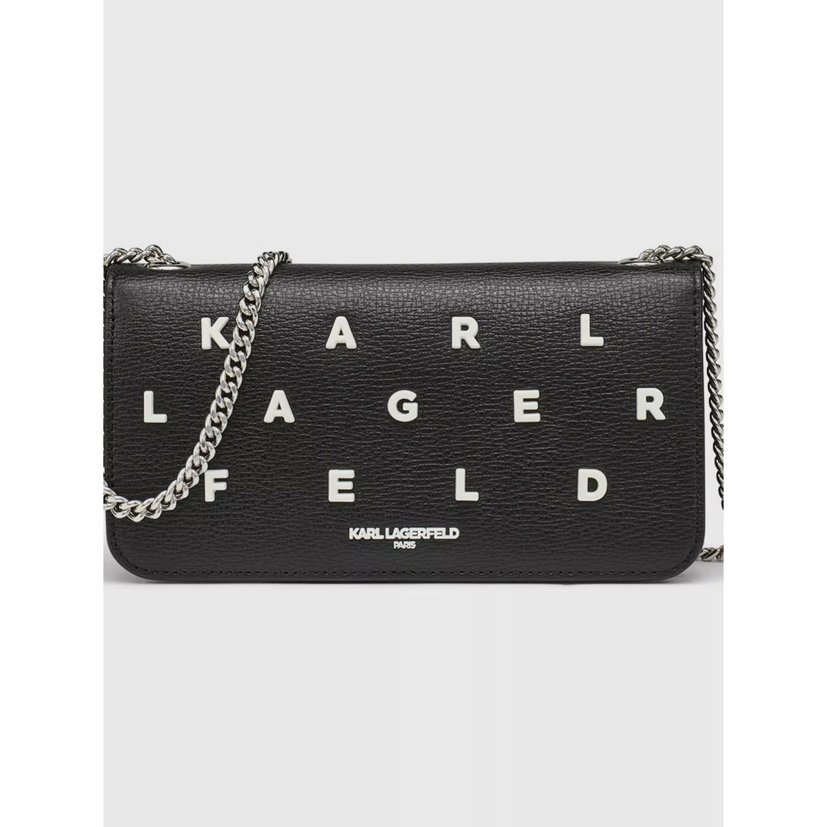 KARL LAGERFELD - Cartera Kosette de hombro en cuero y asa de cadena