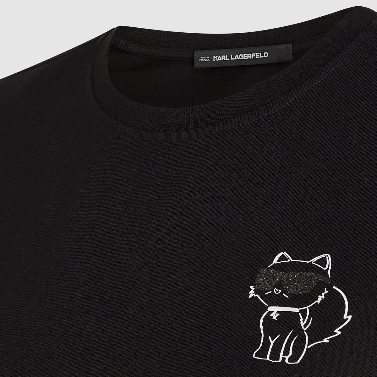 KARL LAGERFELD - Polera con gráfico estampado de Choupette