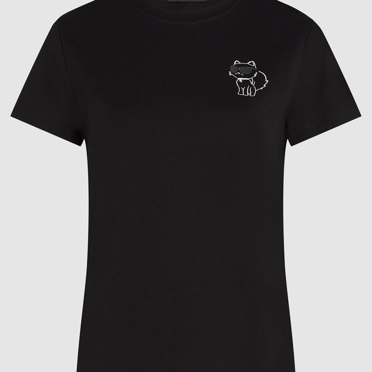 KARL LAGERFELD - Polera con gráfico estampado de Choupette
