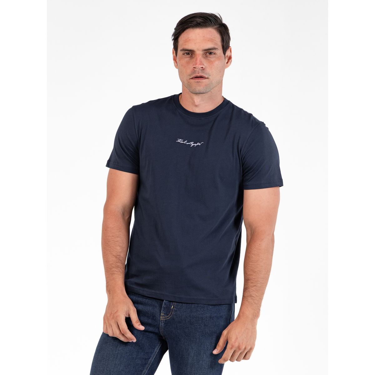 KARL LAGERFELD - Polera essential con firma bordada