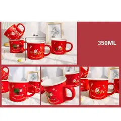 GENERICO - TAZAS PEQUEÑAS DE NAVIDAD 350ML