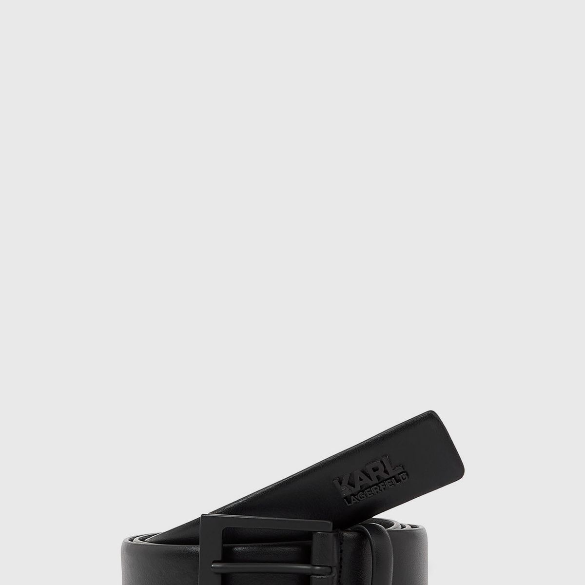 KARL LAGERFELD - Cinturón en cuero K / Pebble