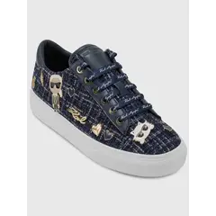 KARL LAGERFELD - Zapatillas con estampado y pines distintivos de Karl & Choupette