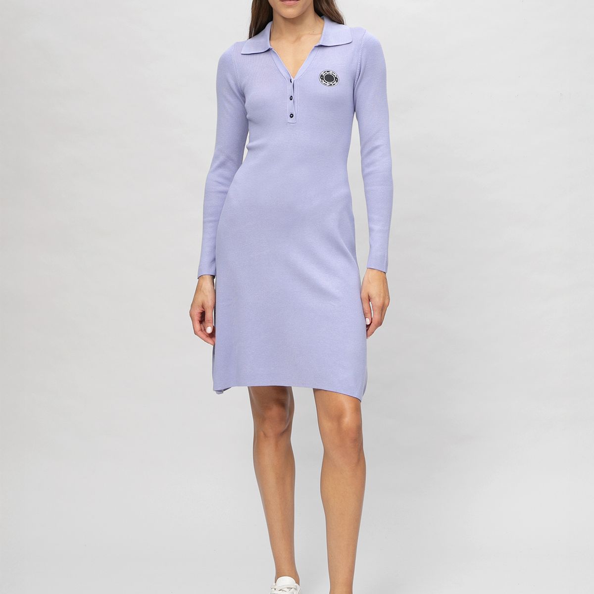KARL LAGERFELD - Vestido de punto tipo polo