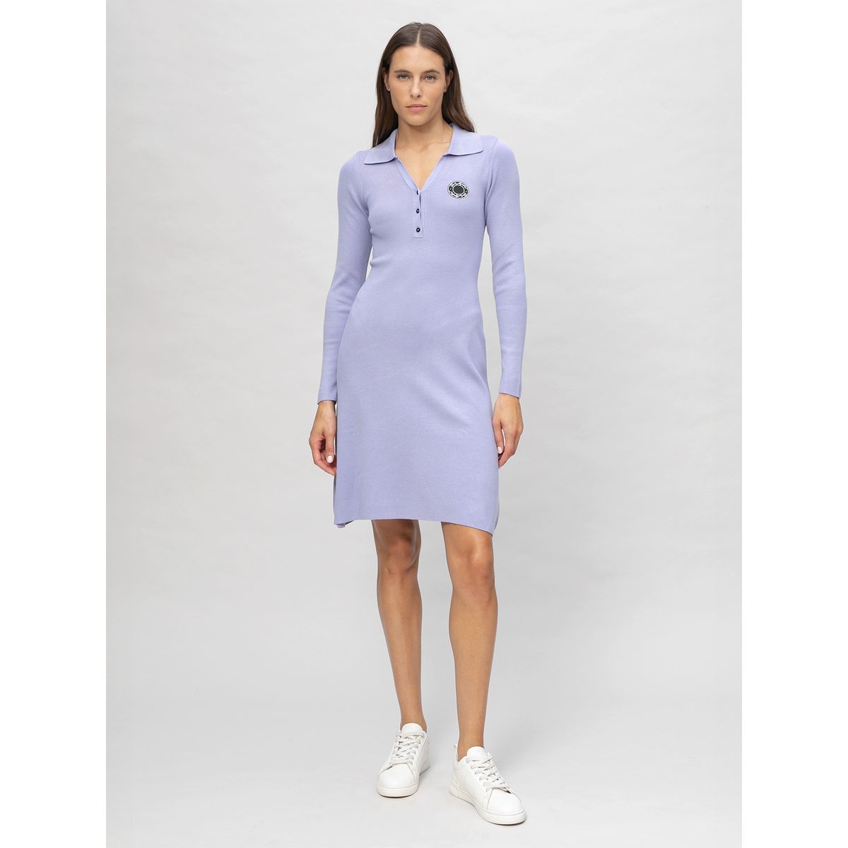 KARL LAGERFELD - Vestido de punto tipo polo