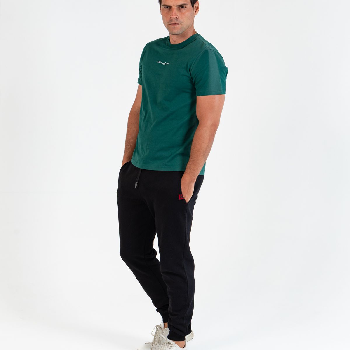 KARL LAGERFELD - Polera essential con firma bordada