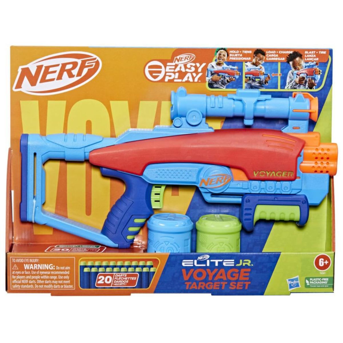 NERF - Nerf Elite Junior Voyage Target Set + 20 dardos