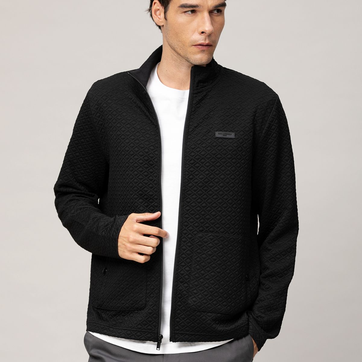 KARL LAGERFELD - Chaqueta acolchada con cierre completo