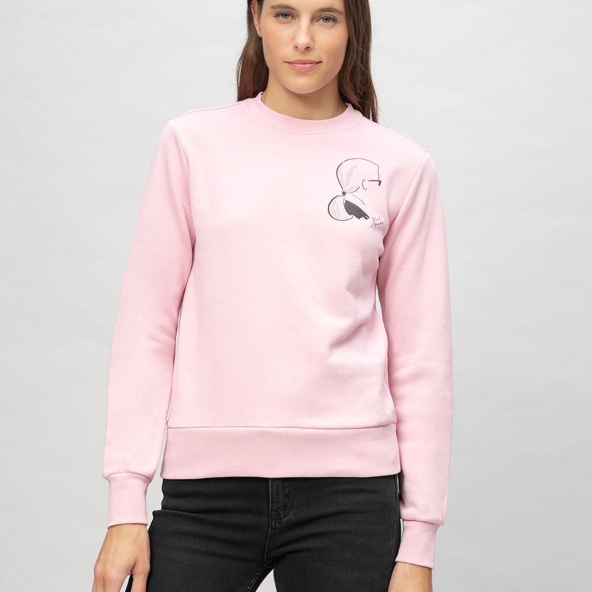 KARL LAGERFELD - Polerón con estampado sketch cameo