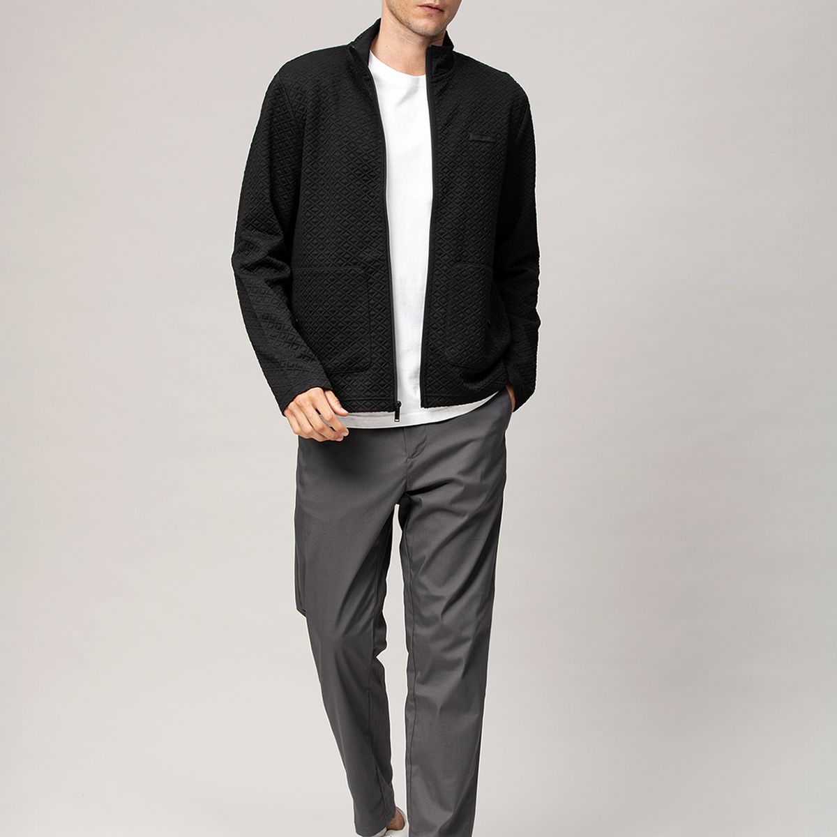 KARL LAGERFELD - Chaqueta acolchada con cierre completo