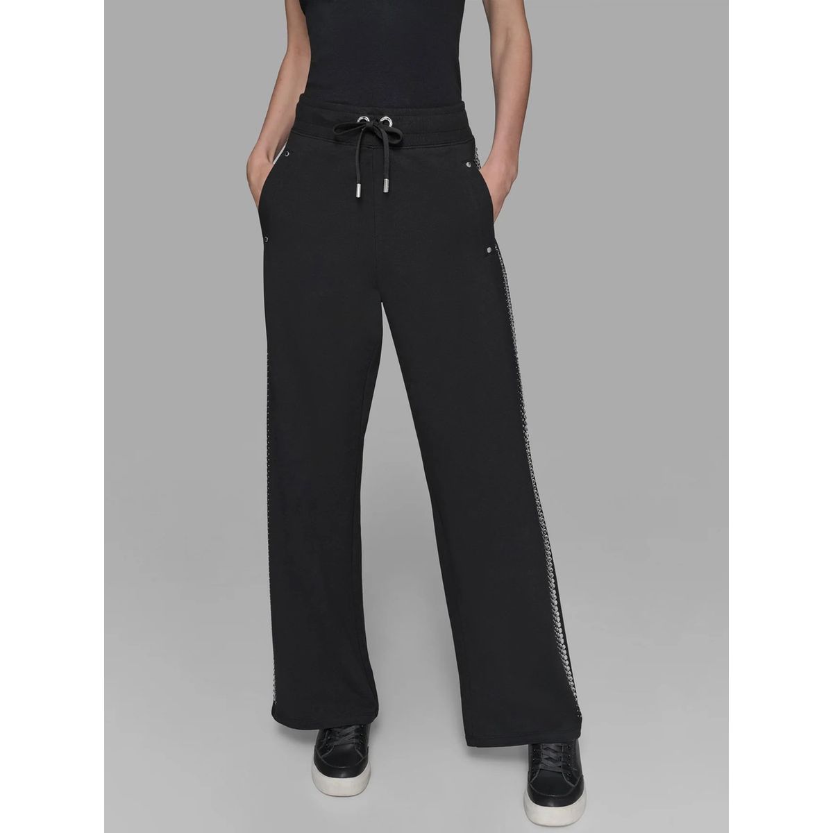 KARL LAGERFELD - Pantalón trim rhinestone