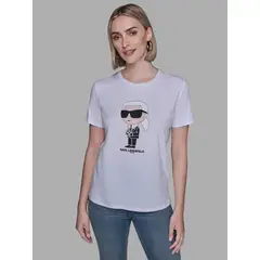 KARL LAGERFELD - Polera de manga corta con gráfico estampado de Karl