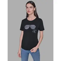 KARL LAGERFELD - Polera con lentes y firma de Karl