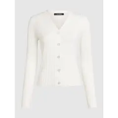 KARL LAGERFELD - Cárdigan de punto con diseño acanalado