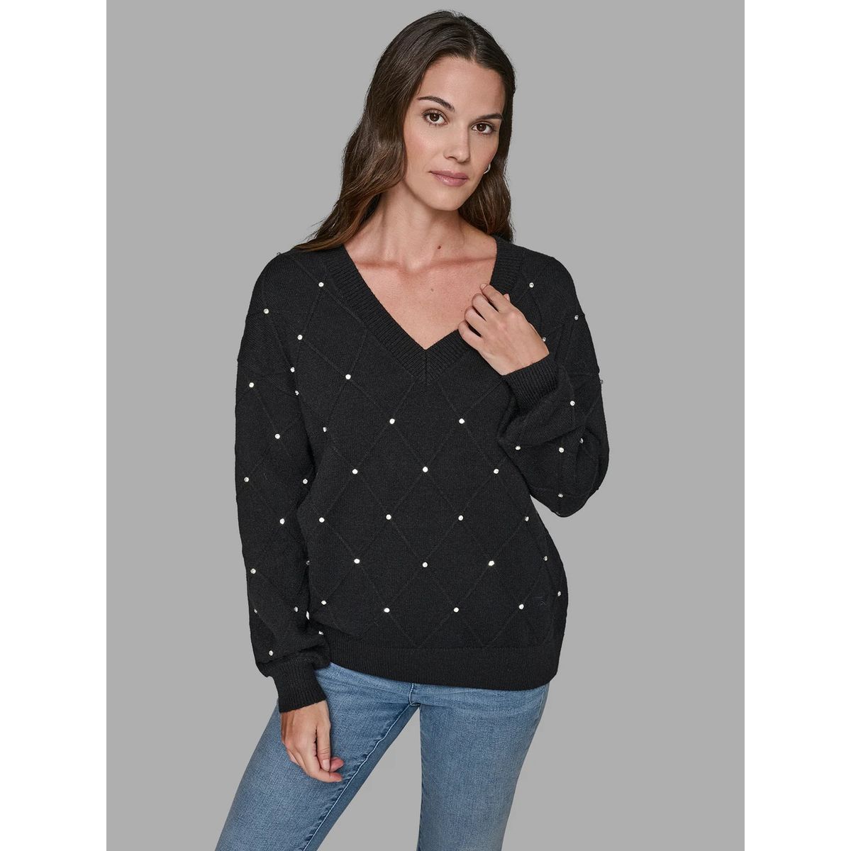 KARL LAGERFELD - Sweater con pedrería incrustada