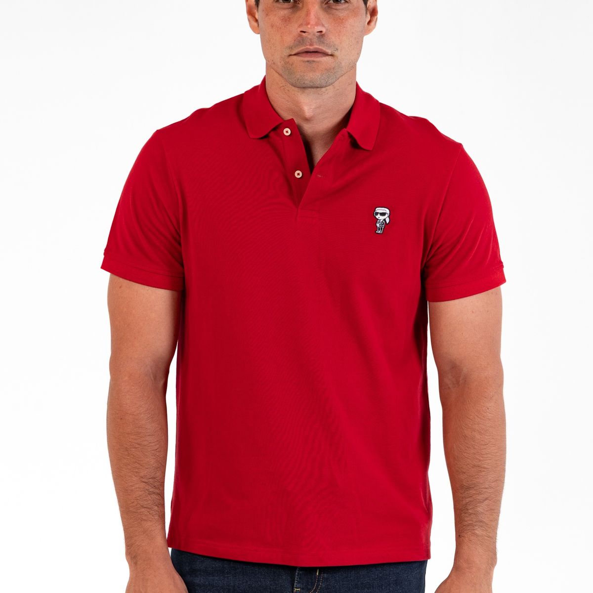 KARL LAGERFELD - Polo con IKON KARL bordado