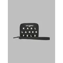 KARL LAGERFELD - Billetera de cuero con diseño compacto