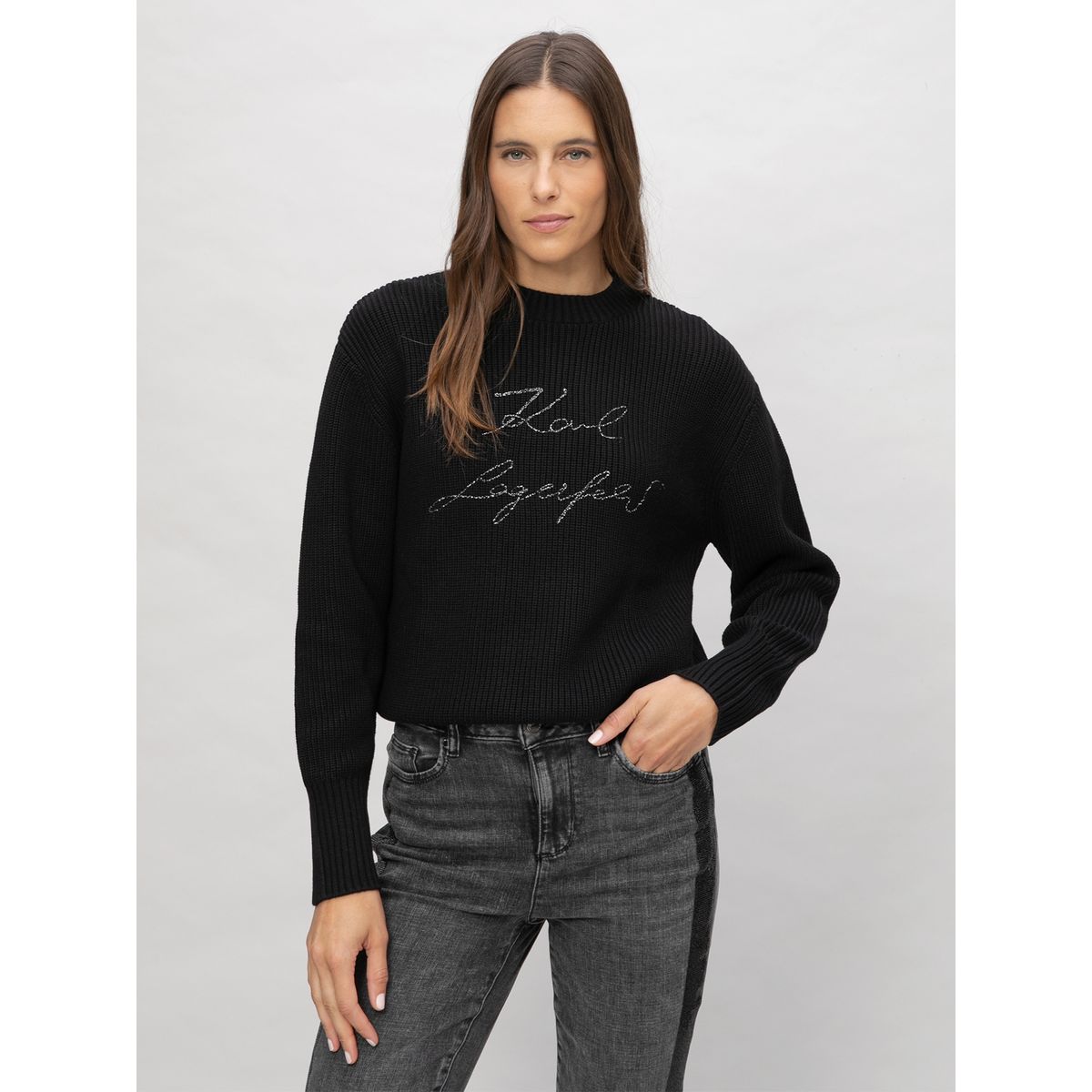 KARL LAGERFELD - Sweater de cuello redondo