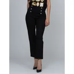 KARL LAGERFELD - Pantalón con detalle de botones de cristal