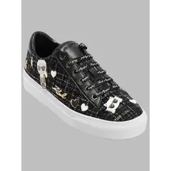 KARL LAGERFELD - Zapatillas con estampado y pines distintivos de Karl & Choupette