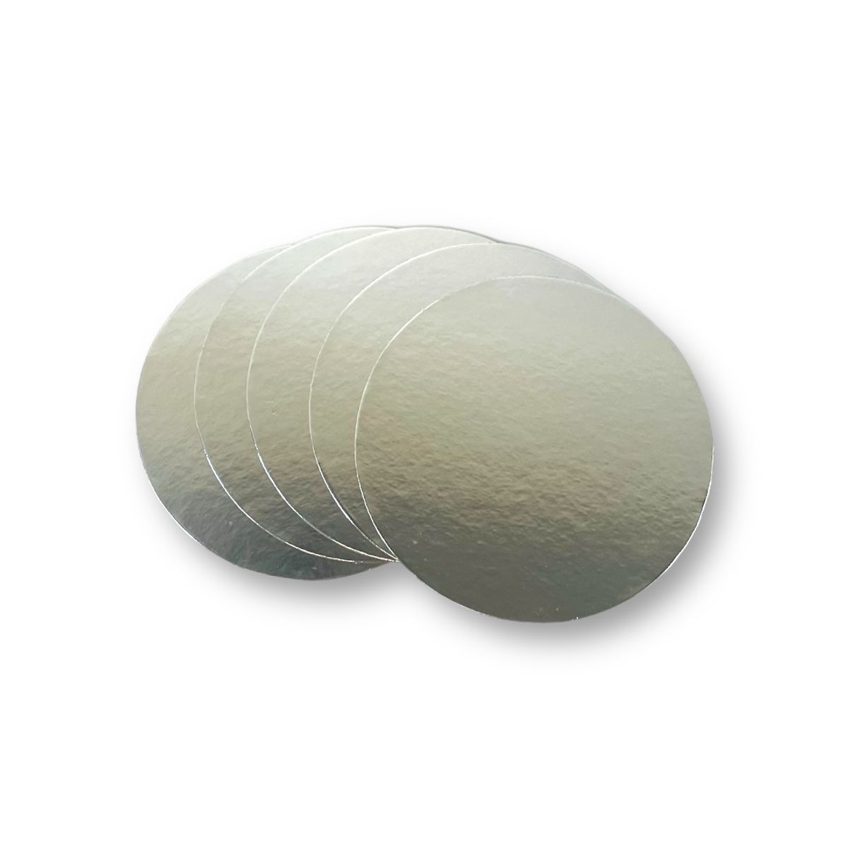 GENERICO - Pack 12 Bandejas Base Dorada Redonda Para Tortas De 35cm