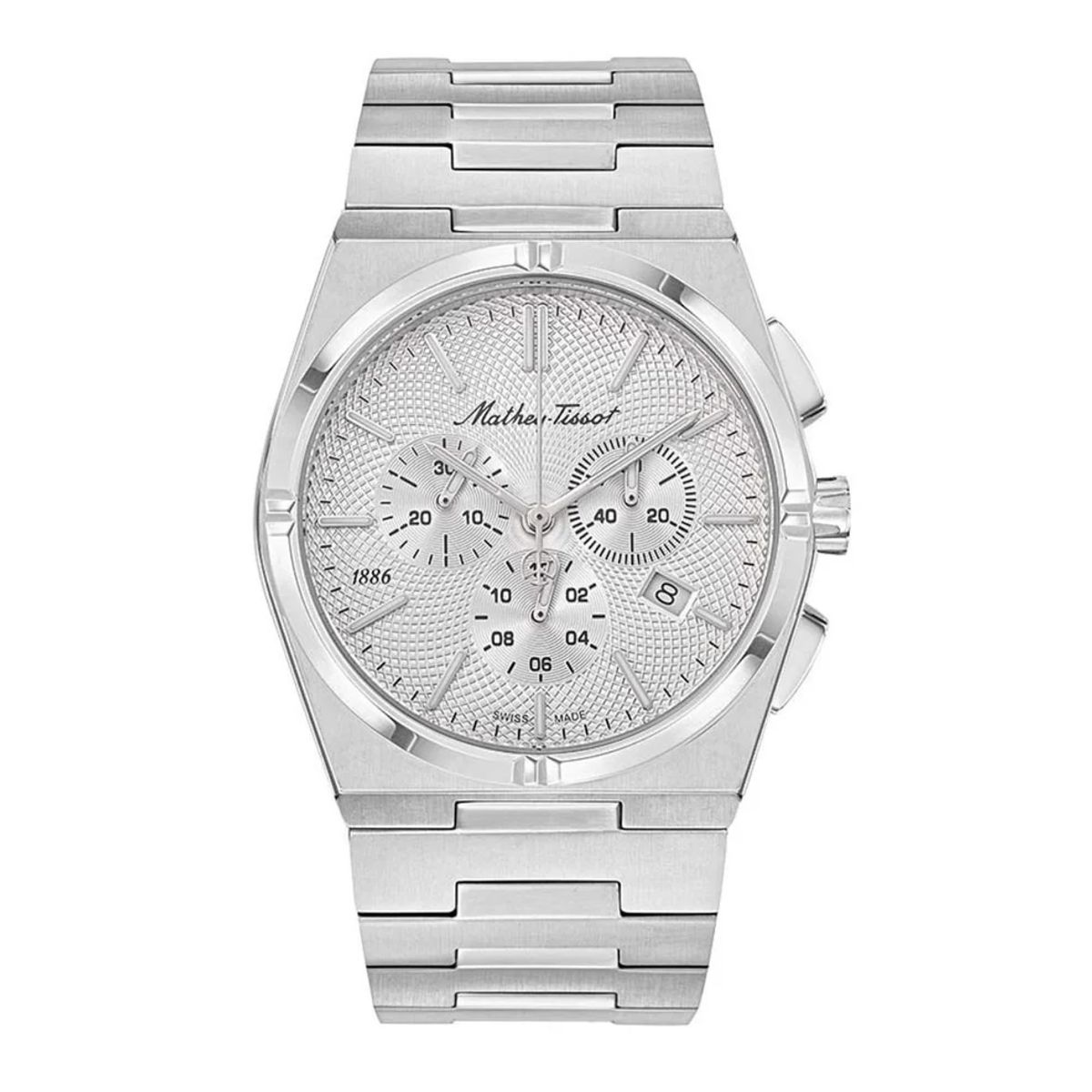 MATHEY TISSOT - Reloj Mathey-Tissot Hombre Zeus Chrono H118CHAS Acero Inoxidable Esfera Plateada
