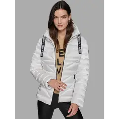 KARL LAGERFELD - Chaqueta ligera acolchada con gorro ajustable