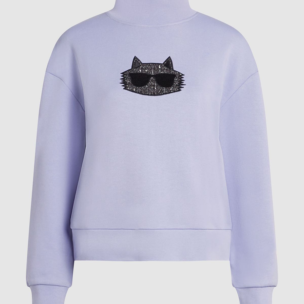 KARL LAGERFELD - Polerón de cuello alto con parche de Choupette