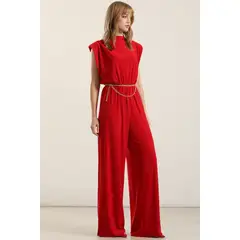 LIOLA - Enterito ancho con hombrera, rojo