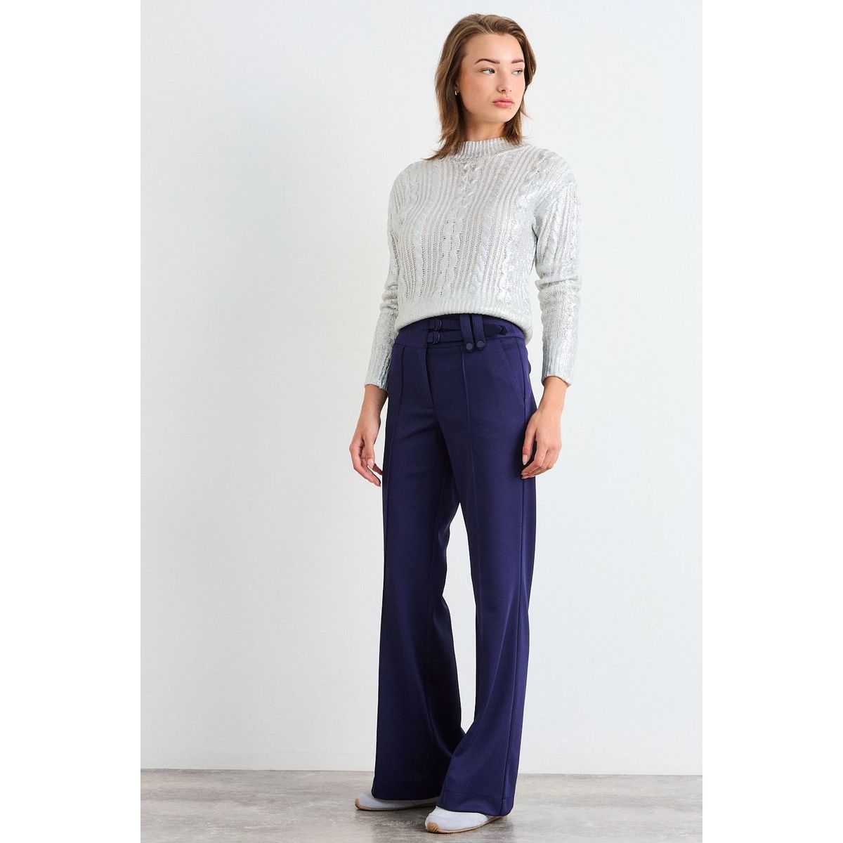 IO - Pantalon Liso Mujer Azul Io
