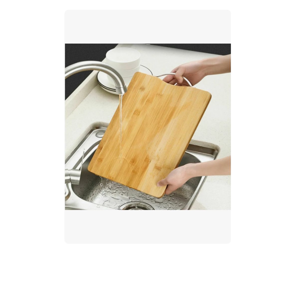 GENERICO - Set De 3 Tablas Para Cortar De Bambu
