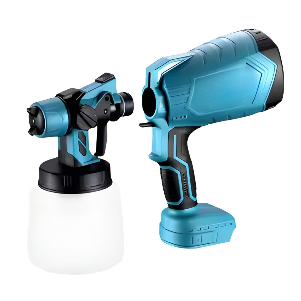 NOVYSTOR - Pistola pulverizadora de pintura inalámbrica portátil Azul