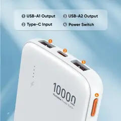 GENERICO - Power Bank Cargador Portátil 10000mah Vidvie Pb7012