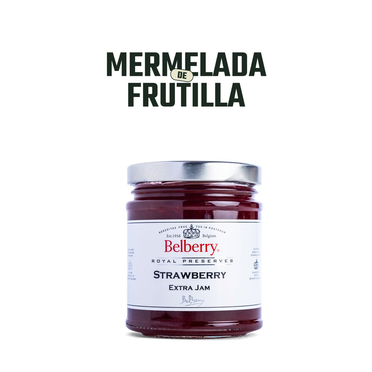 BELBERRY - Mermelada de Frutilla Belberry 1 x 215 gr