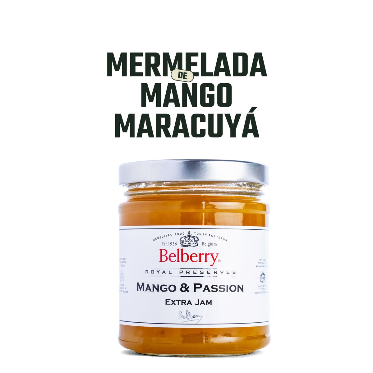 BELBERRY - Mermelada de Mango & Maracuya Belberry 1 x 215 gr