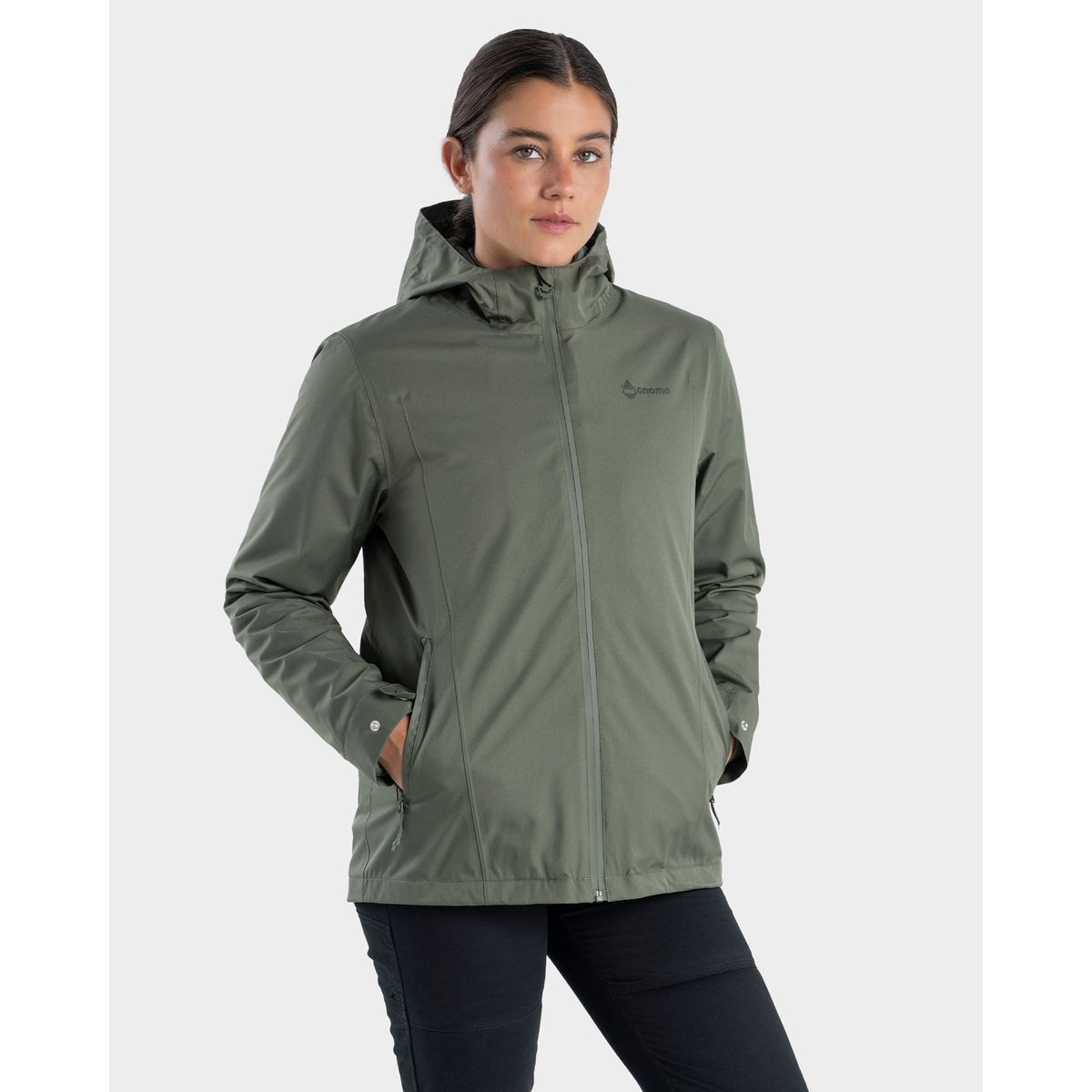 GNOMO - Chaqueta Impermeable 3-1 Eco Mokar Mujer Gnomo