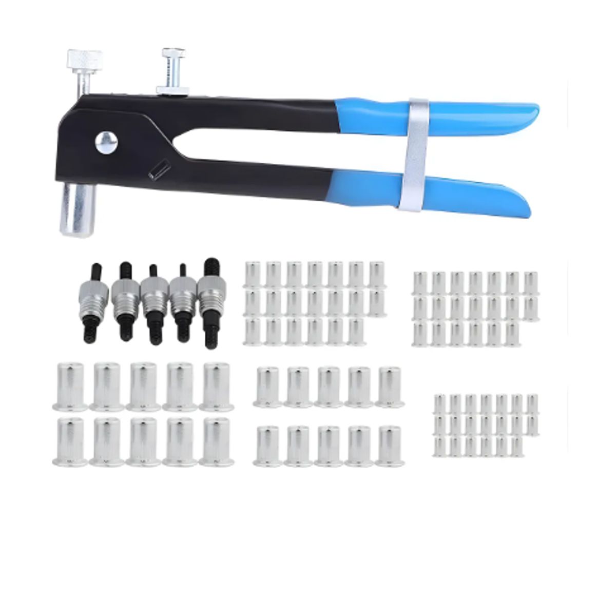 GENERICO - Kit Remachadora Tuerca 86 M3 A M8 Remache Ciego