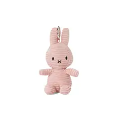 BON TON TOYS - Peluche y llavero Miffy Keychain ECO Corduroy - 10 cm- 4" color Rosado